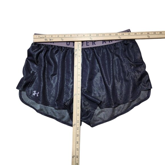 Under Armour Womens Loose Fit Heatgear Shorts XL‎ Purple Mesh Lightweight Active - Picture 4 of 5